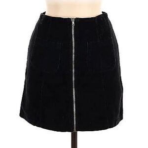 Brand Melville Corduroy Skirt with Zipper Detail